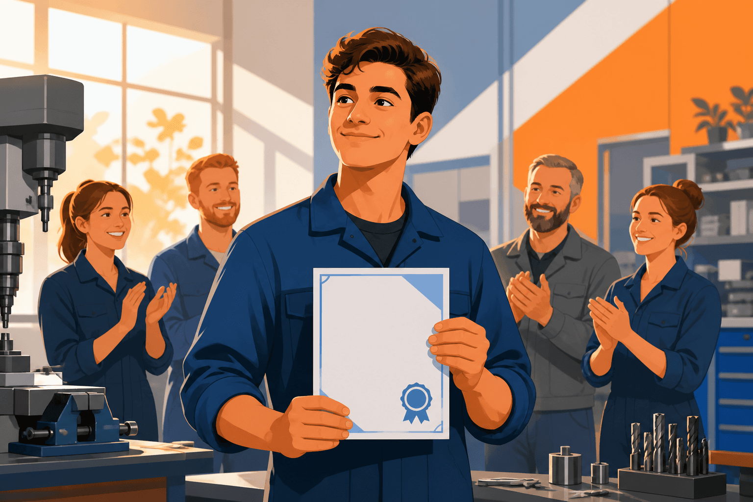 Illustration zum Ratgeber „IHK Prüfung bestanden“ – Notenschlüssel und Benotung für Lehrkräfte