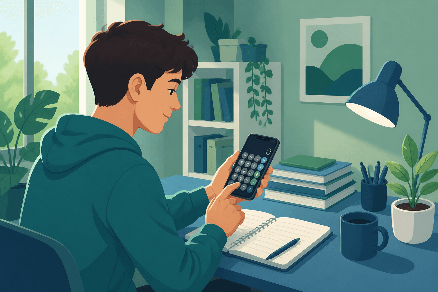 Illustration zum Ratgeber „Notenrechner Schüler“ – Notenschlüssel und Benotung für Lehrkräfte