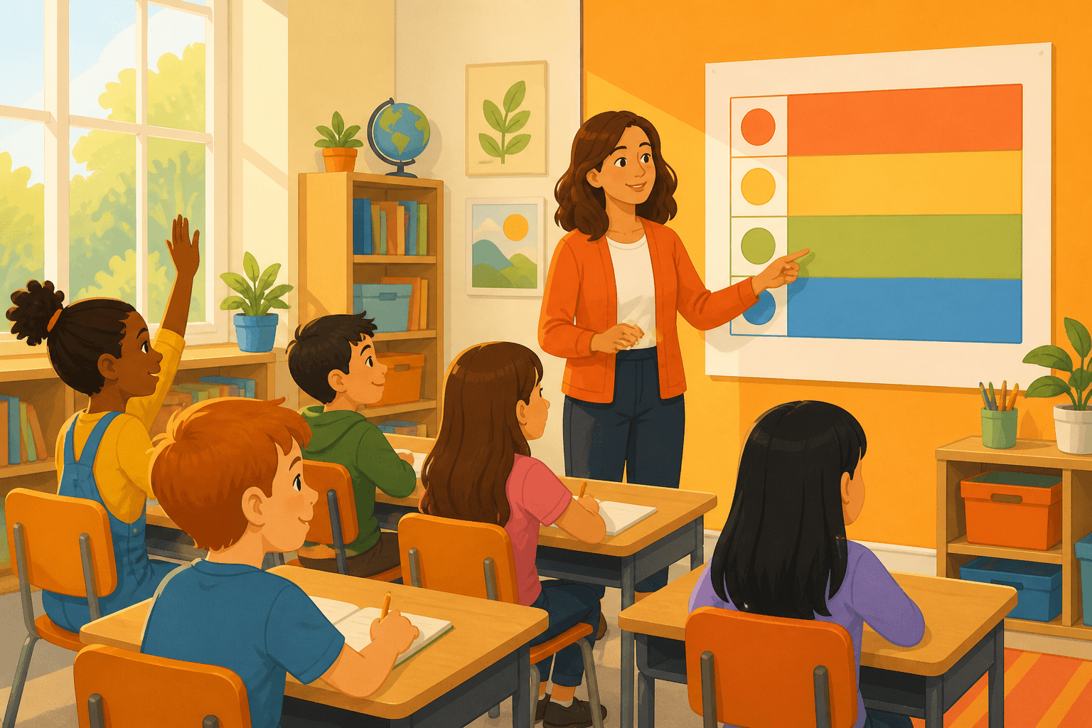Illustration zum Ratgeber „Notenschlüssel Grundschule“ – Notenschlüssel und Benotung für Lehrkräfte